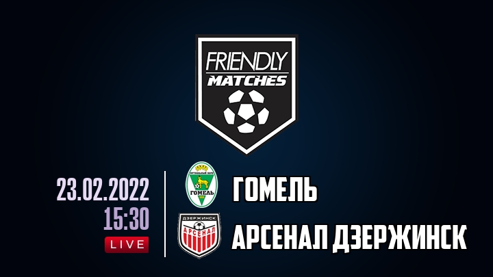 Гомель — Арсенал Дзержинск, смотреть онлайн 23 февраля 2022