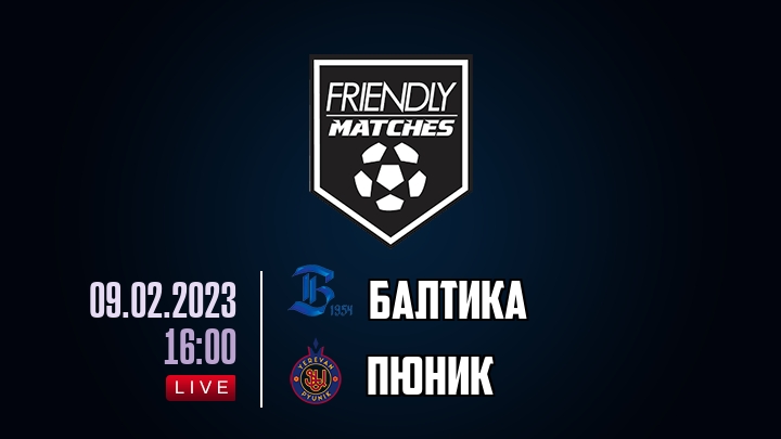 Балтика — Пюник, смотреть онлайн 9 февраля 2023