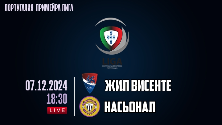 Жил Висенте - Насьонал - смотреть онлайн 7 декабря 2024