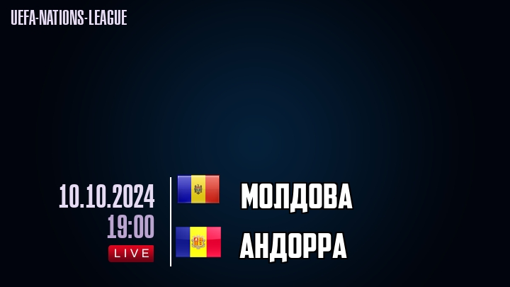 Молдова - Андорра - смотреть онлайн 10 октября 2024