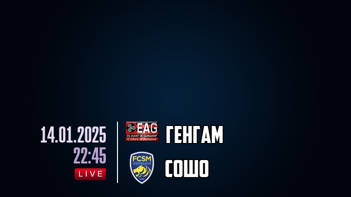 Генгам — Сошо, смотреть онлайн 14 января 2025