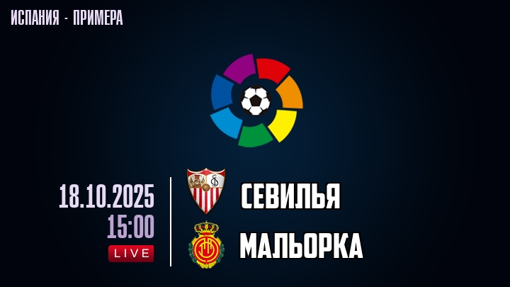 Севилья — Мальорка, смотреть онлайн 18 октября 2025