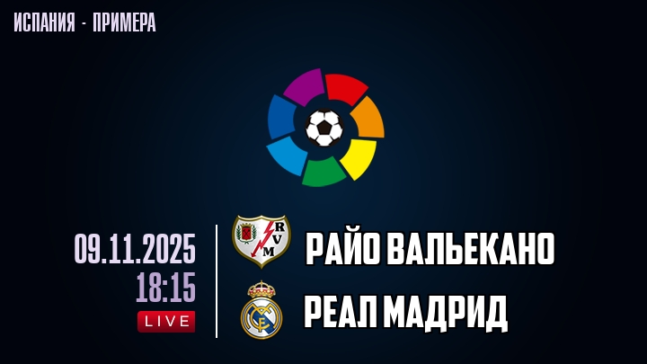 Райо Вальекано — Реал Мадрид, прогноз матча от 9 ноября 2025