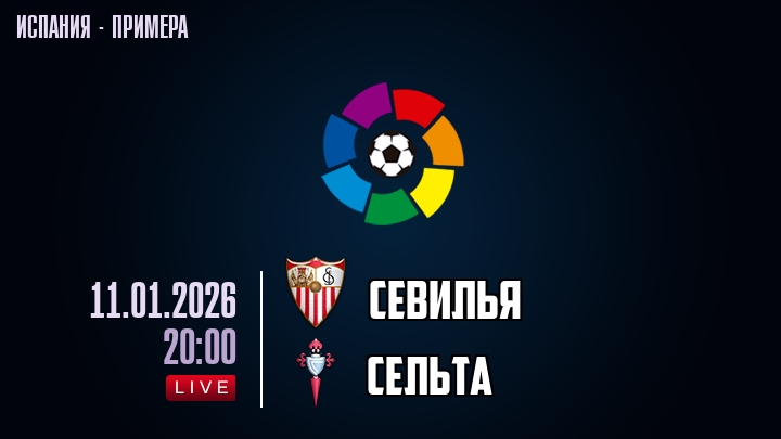 Севилья — Сельта, смотреть онлайн 11 января 2026