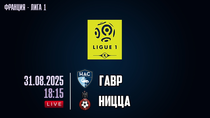 Гавр — Ницца, прогноз матча от 31 августа 2025