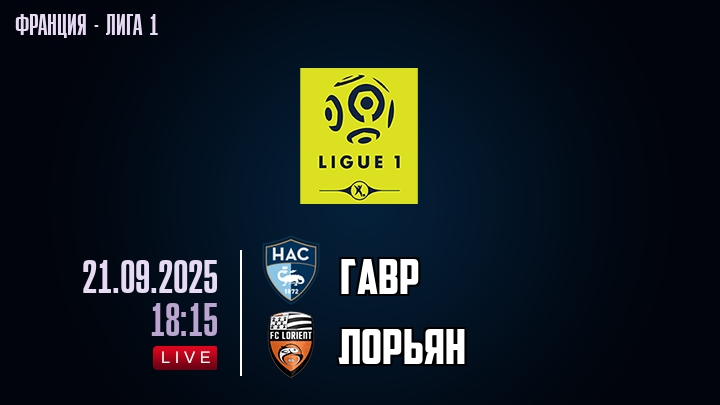 Гавр — Лорьян, прогноз матча от 21 сентября 2025