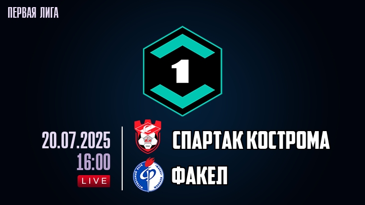 Спартак Кострома — Факел, смотреть онлайн 20 июля 2025