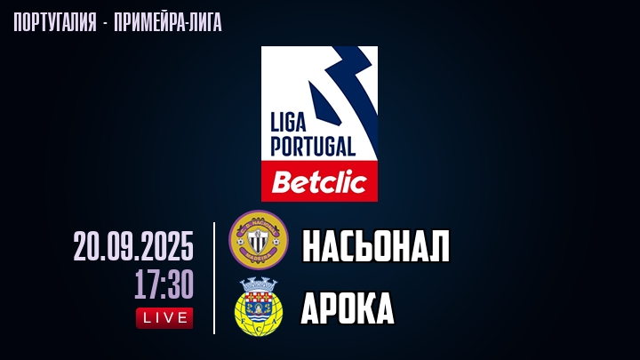 Насьонал — Арока, смотреть онлайн 20 сентября 2025