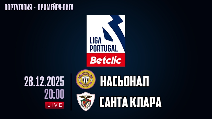 Насьонал — Санта Клара, смотреть онлайн 28 декабря 2025