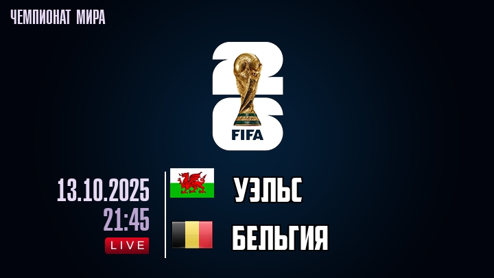 Уэльс — Бельгия, прогноз матча от 13 октября 2025
