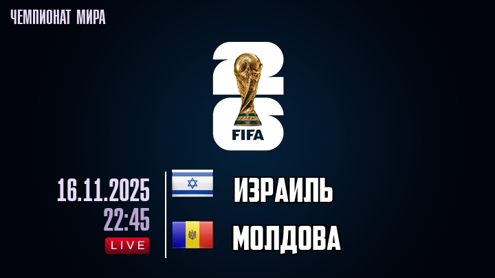 Израиль — Молдова, смотреть онлайн 16 ноября 2025