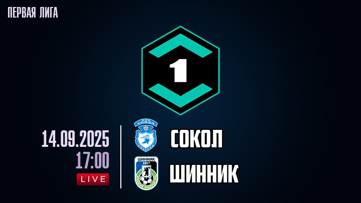 Сокол — Шинник, прогноз матча от 14 сентября 2025