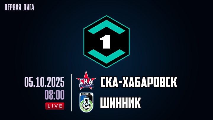 СКА-Хабаровск — Шинник, смотреть онлайн 5 октября 2025