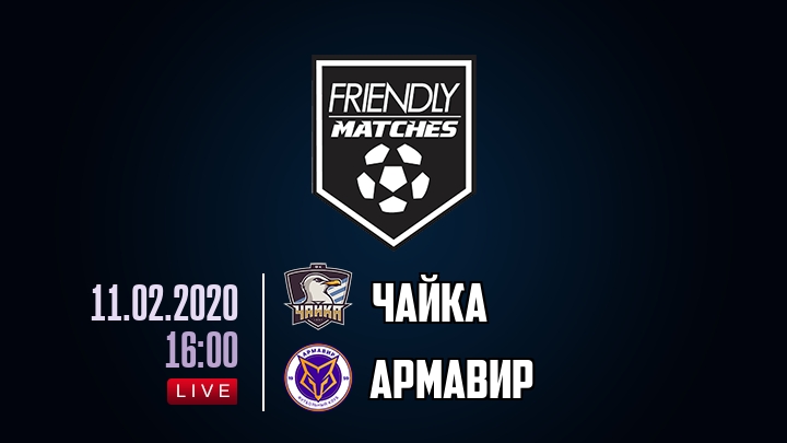 Чайка — Армавир, смотреть онлайн 11 февраля 2020