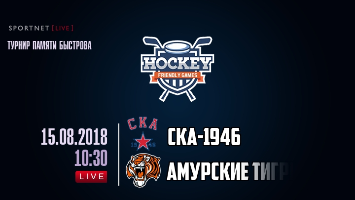 СКА-1946 — Амурские тигры, смотреть онлайн 15 августа 2018