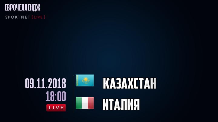 Казахстан - Италия - смотреть онлайн 9 ноября 2018