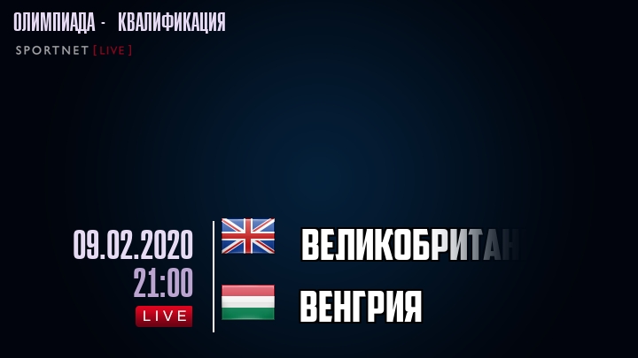 Великобритания - Венгрия - смотреть онлайн 9 февраля 2020