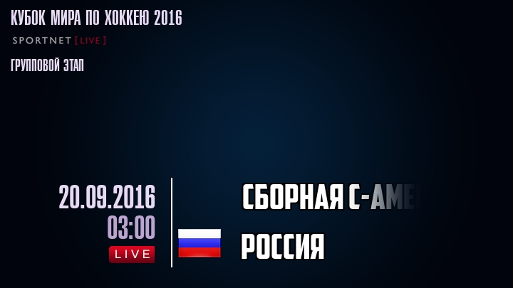 Сборная С-Америки - Россия - смотреть онлайн 20 сентября 2016