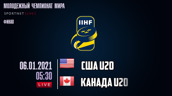 США U20 - Канада U20 хайлайты 2021-01-06