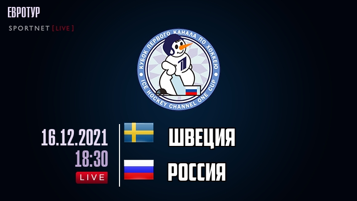 Швеция - Россия хайлайты 2021-12-16