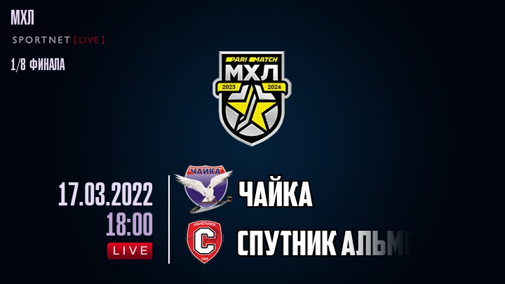 Чайка — Спутник Альметьевск, смотреть онлайн 17 марта 2022