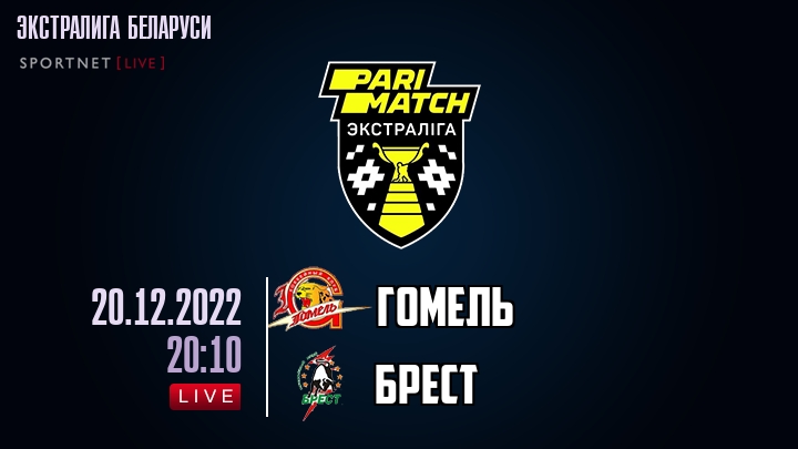 Гомель — Брест, смотреть онлайн 20 декабря 2022
