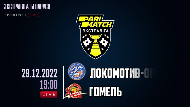 Локомотив-Орша — Гомель, смотреть онлайн 29 декабря 2022