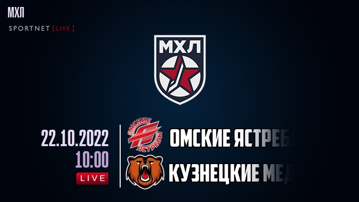 Омские Ястребы — Кузнецкие Медведи, смотреть онлайн 22 октября 2022