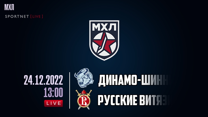 Динамо-Шинник — Русские Витязи, смотреть онлайн 24 декабря 2022