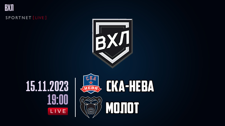 СКА-Нева - Молот хайлайты 2023-11-15