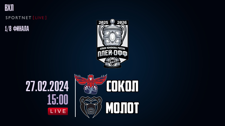 Сокол - Молот хайлайты 2024-02-27