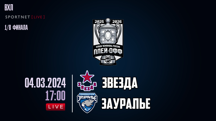 Звезда - Зауралье хайлайты 2024-03-04