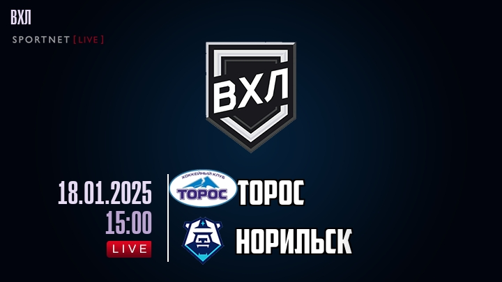 Торос - Норильск хайлайты 2025-01-18
