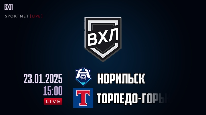 Норильск - Торпедо-Горький хайлайты 2025-01-23