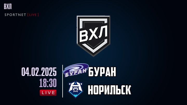 Буран - Норильск хайлайты 2025-02-04