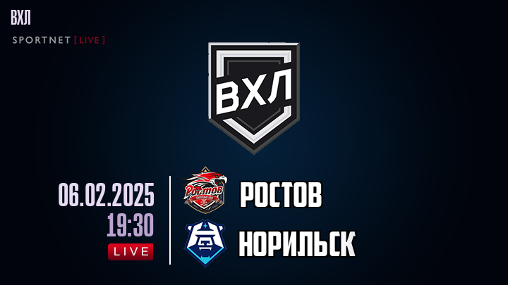 Ростов - Норильск хайлайты 2025-02-06
