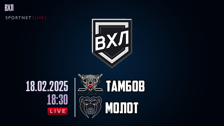 Тамбов - Молот хайлайты 2025-02-18
