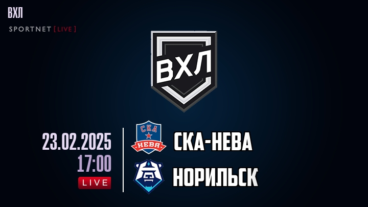 СКА-Нева - Норильск хайлайты 2025-02-23