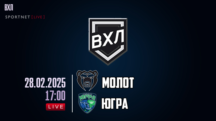 Молот - Югра хайлайты 2025-02-28