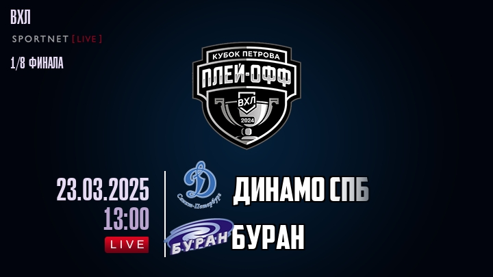 Динамо СПб - Буран хайлайты 2025-03-23