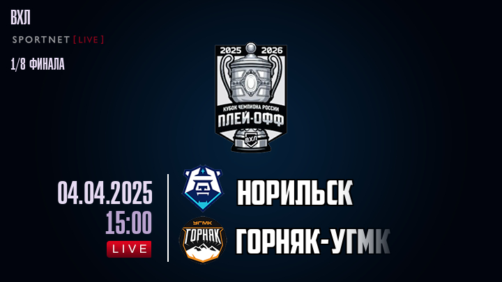 Норильск - Горняк-УГМК хайлайты 2025-04-04