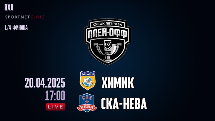 Химик - СКА-Нева хайлайты 2025-04-20