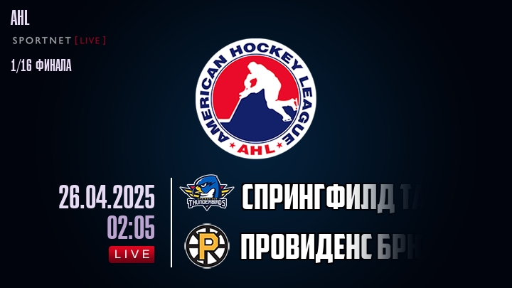 Спрингфилд Тандербердс - Провиденс Брюинз хайлайты 2025-04-26