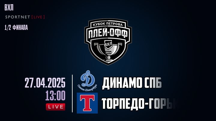 Динамо Спб - Торпедо-Горький хайлайты 2025-04-27
