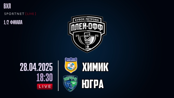 Химик - Югра хайлайты 2025-04-28