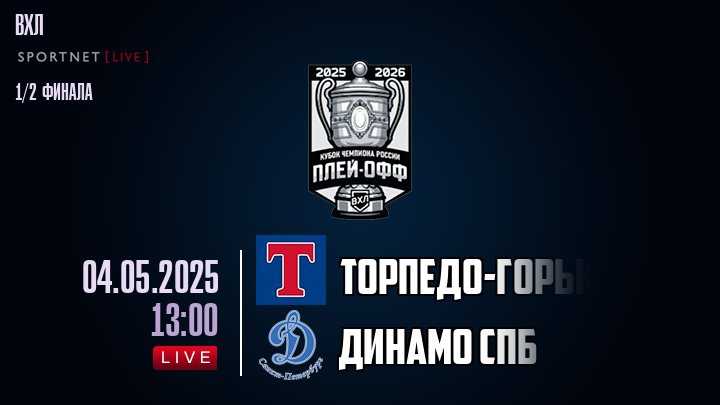 Торпедо-Горький - Динамо Спб хайлайты 2025-05-04