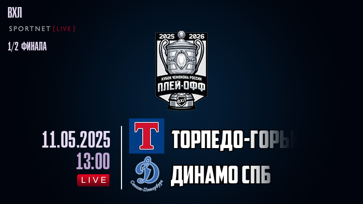 Торпедо-Горький - Динамо Спб хайлайты 2025-05-11