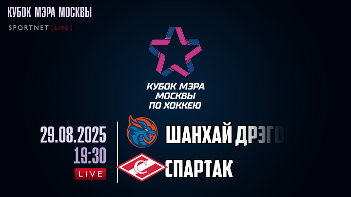 Шанхай Дрэгонс — Спартак, смотреть онлайн 29 августа 2025