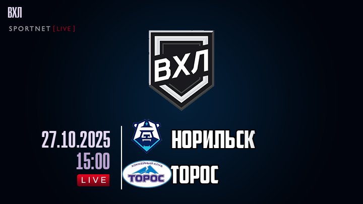 Норильск - Торос хайлайты 2025-10-27