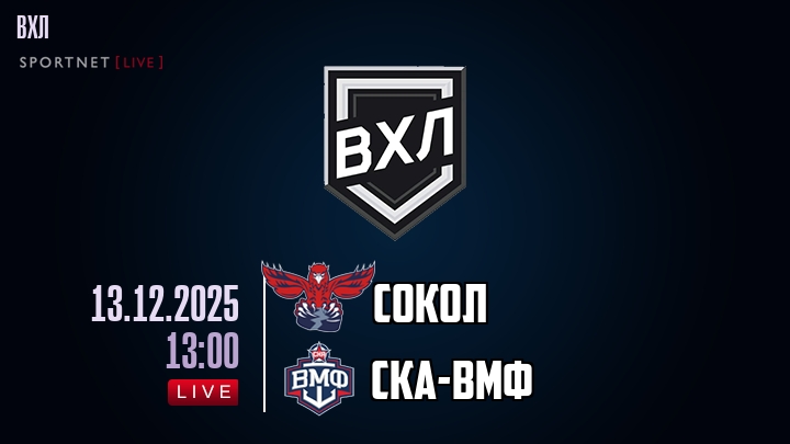 Сокол - СКА-ВМФ хайлайты 2025-12-13